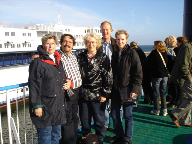 ferry to Denmark with Lenise's German cousins