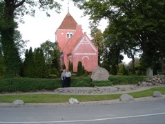 The Cooks in front of the Herritslev church