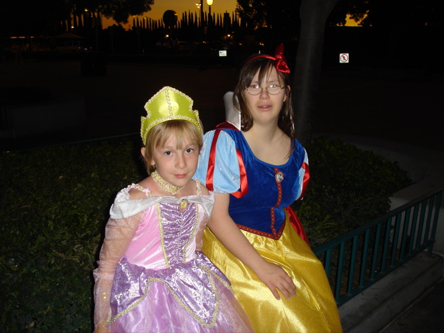 Princesses waiting for their carriage