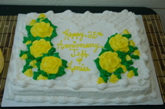 Jeff and Lenise's cake