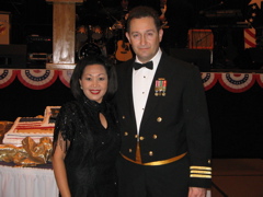 Pete and Neth Schupp at Navy Ball