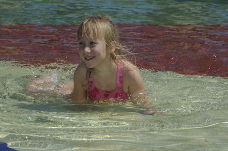 Kellyanne in the pool