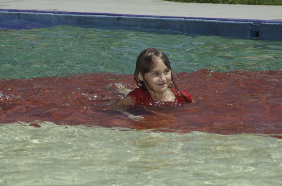 Casity in the pool