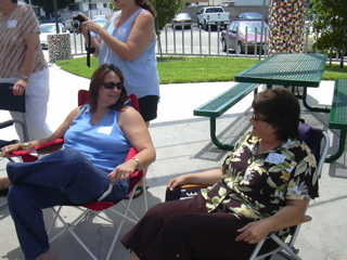 Sheryl and Debbie is deep discussion