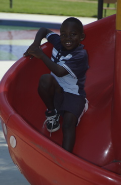 Levon on the slide