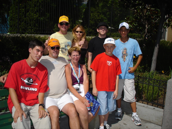 Bernard's family at Disneyland